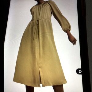 Theory silk midi dress